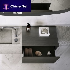 Wall-mounted washbasin cabinet PB 60woodSolid Surfacecontemporary