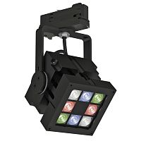 RGB LED track light REVO COLOURFLOWsquareanodized aluminumsolid aluminum
