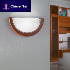 Traditional wall light UFO 1indoorglasswooden