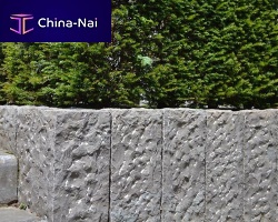 Public space fence natural stonecontemporary