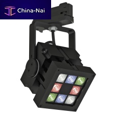 RGB LED track light REVO COLOURFLOWsquareanodized aluminumsolid aluminum