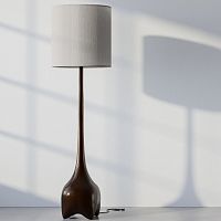 Floor-standing lamp MALAGANAbronzelinencontemporary