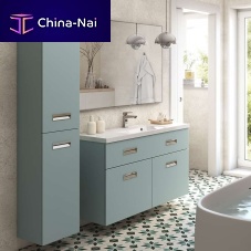 Double washbasin cabinet OPTIMUMwall-hungoakSolid Surface