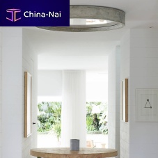 Contemporary ceiling light ZERO51roundsteelPMMA