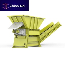 Double-shaft shredder hydraulic drive