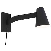 Contemporary wall light BIARRITZ/W/B indoorironfixed