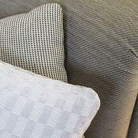 Upholstery fabric NUANCE FR IN/OUT geometric patterniridescentFR polyester