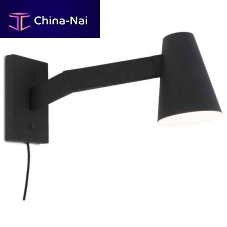 Contemporary wall light BIARRITZ/W/B indoorironfixed