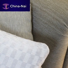 Upholstery fabric NUANCE FR IN/OUT geometric patterniridescentFR polyester