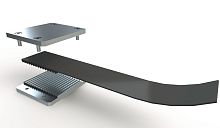 Stainless steel clamping plate XL series steelaluminumcoating