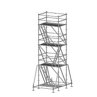 Facade scaffolding tower modular