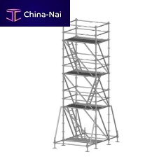 Facade scaffolding tower modular
