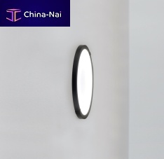 Contemporary wall light luna W430indoorlacquered aluminumopal