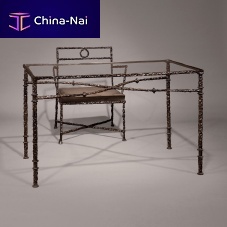 Unique design table ROMA Hbronzebronze baserectangular