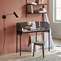 Contemporary table SHELTERsteelsteel basehalf moon