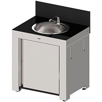 Stainless steel kitchen sink cabinet MODULOwith legsfor gardenhome