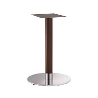 Polished stainless steel table base FT 065woodencontemporary
