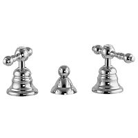 Double-handle bidet mixer tap F5072countertopchromed metalbathroom