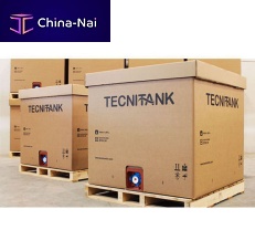 Cardboard intermodal container storagetransportfor bulk materials