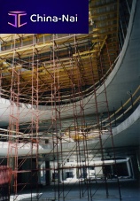 Fixed scaffolding tower facademodular