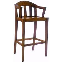 Contemporary bar stool POLARIS : C.BS8wooden