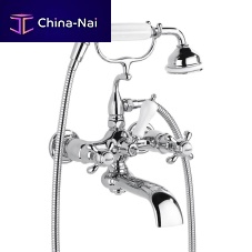 Double-handle shower mixer tap B/T5-H2-F2for bathtubwall-mountedthermostatic