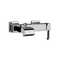 Bathtub mixer tap Q: 19..111 wall-mountedchromed metalbathroom