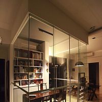 Contemporary ceiling light NUITlinearaluminumLED