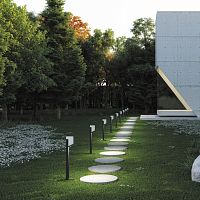 Garden bollard light THE BOLLARDcontemporaryDurCoral®LED
