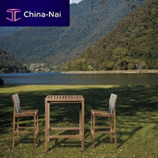 Contemporary high bar table PLAZA 067teaksquarehome