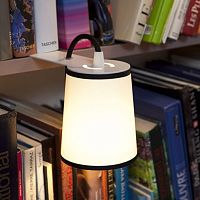 Portable lamp LIBRARY LIGHTBOOKlacquered steelfabriccontemporary
