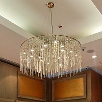 Art Deco chandelier VARSOVIASwarovski® crystalcommercialwaterfall