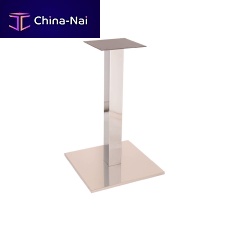Polished stainless steel table base FT 060chrome steelcontemporary
