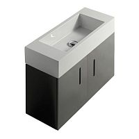 Wall-hung washbasin cabinet 6037NEwoodenMDFcontemporary
