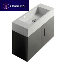 Wall-hung washbasin cabinet 6037NEwoodenMDFcontemporary