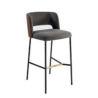 Contemporary bar chair HARRI indoorfabricleather