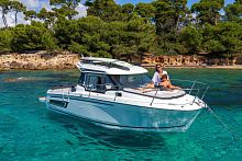 Outboard cabin cruiser MERRY 795 SRIE2hard-topwith enclosed cockpitsport-fishing