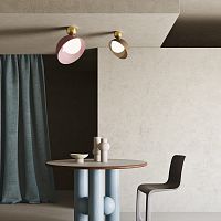 Contemporary ceiling light AURORAroundglassmetal