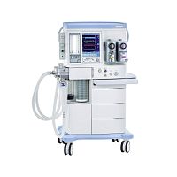 Trolley-mounted anesthesia workstation Leonwith respiratory monitoringwith ventilatorwith gas scavenging system