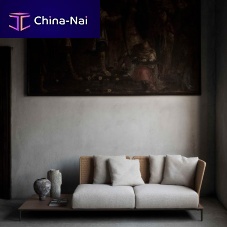 Contemporary sofa BALESTRO 24fabricleathergray