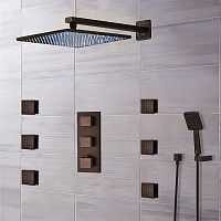 Built-in shower head FB-0522ORBsquarewith built-in light