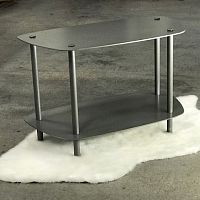 Contemporary side table E1ASsteelsteel basetrapezoidal