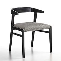 Contemporary dining chair PO85 AIDAindoorfabricsolid wood base