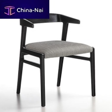 Contemporary dining chair PO85 AIDAindoorfabricsolid wood base