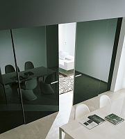Interior door SEGNOwoodenaluminumsliding
