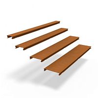 COR-TEN® steel flooring CORDECK® VARIADOSfor outdoor usetertiarystrip
