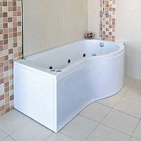 Corner bathtub MARLOWhydromassageacrylicwhite