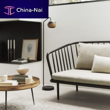 Floor lamp RAYsteeloakcontemporary