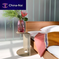 Contemporary side table WEBERpowder-coated steelpowder-coated steel basesemicircular