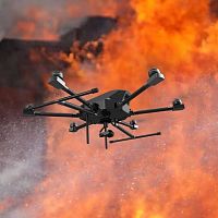 Hexarotor UAV QZU-02for toxic gas detectionfire detectionlive data transmission